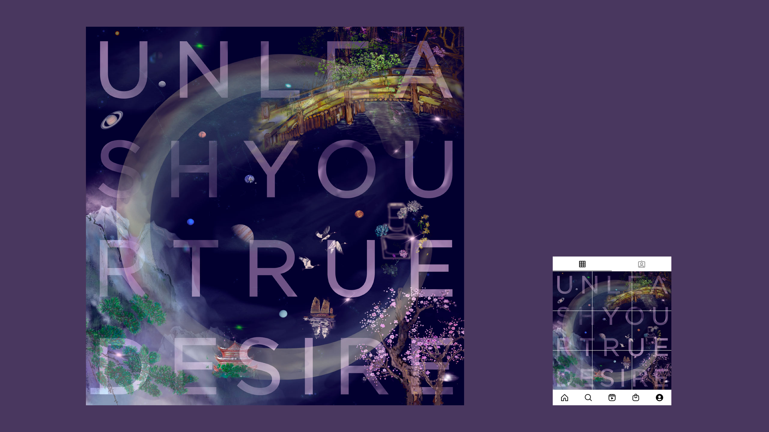 Unleash Your True Desire Instagram poster